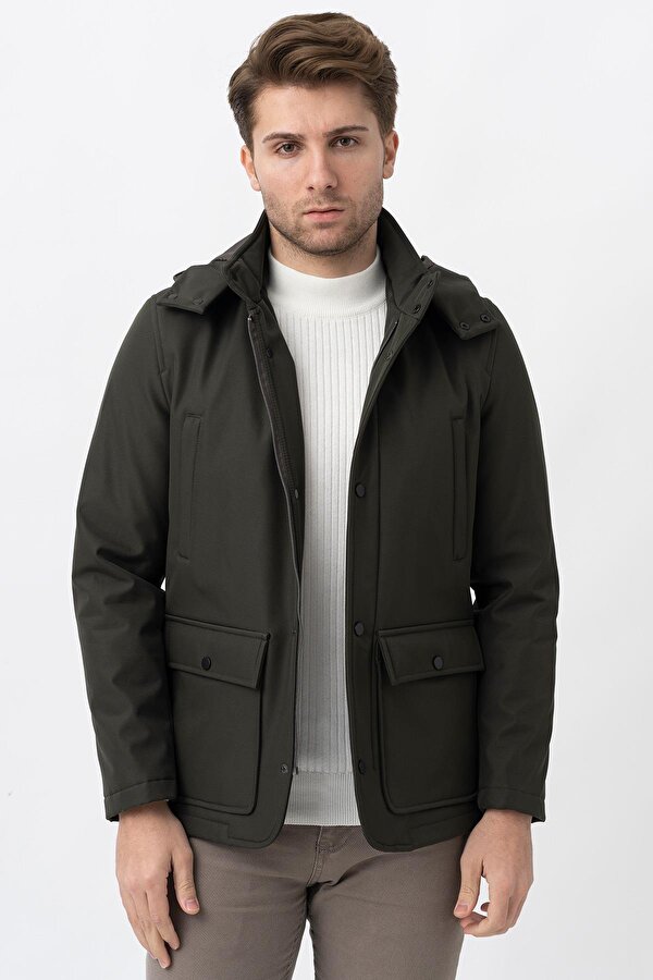 Bello 7777 Slim Fit Soft Shell Kaban Haki