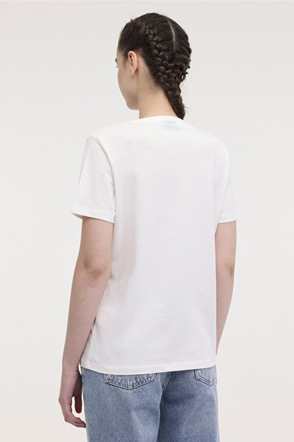 WL VENUS 11MD1052 4FX Ekru Kadın Kısa Kol T-Shirt