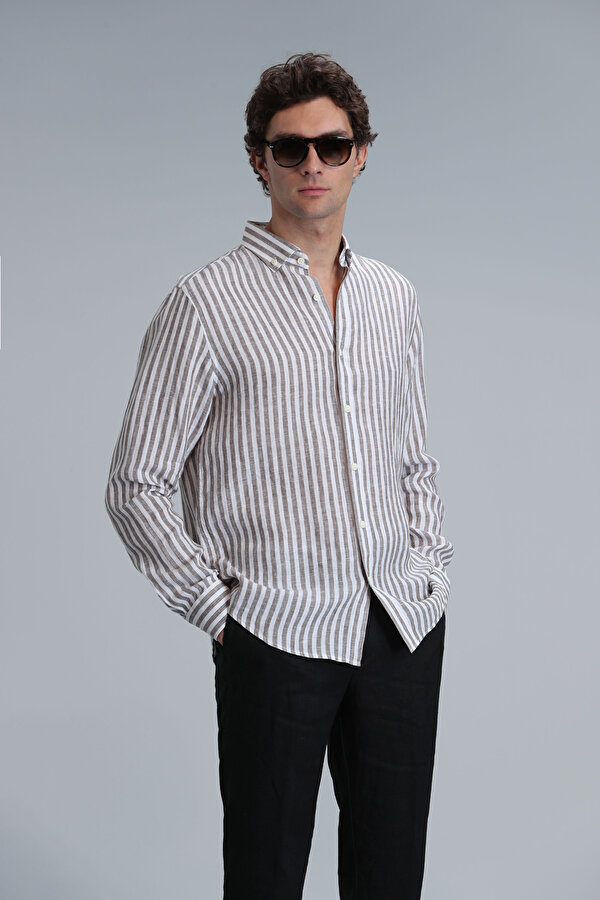 Erkek Gömlek 111010610 KAHVE