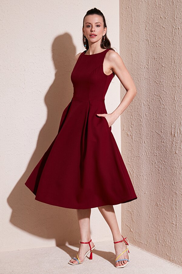 Bayan Elbise 6051963 BORDO