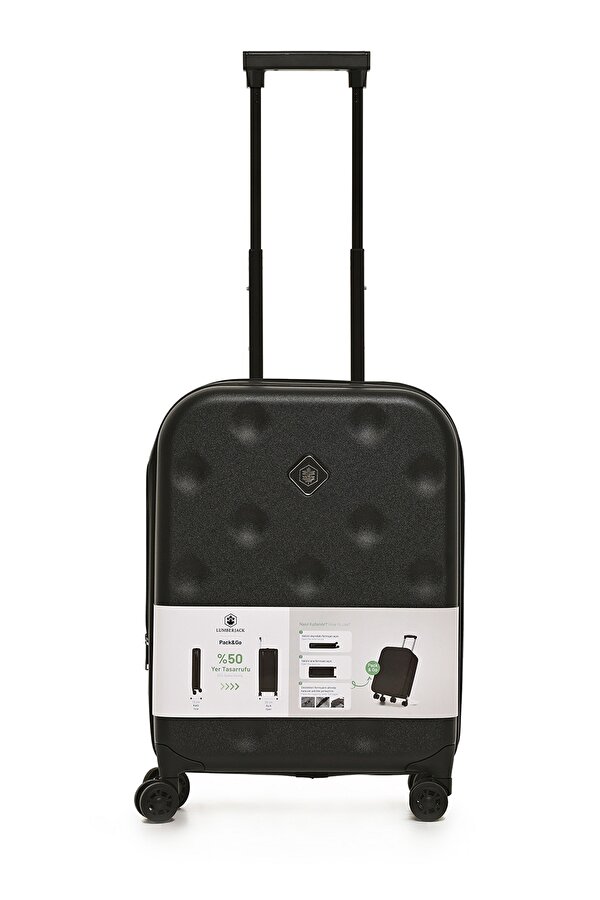 Katlanabilir Valiz -K 4FX Siyah Unisex Küçük Boy Valiz