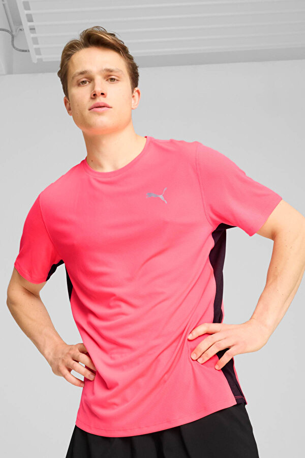 RUN FAVORITE VELOCITY TEE Pembe Erkek Kısa Kol T-Shirt
