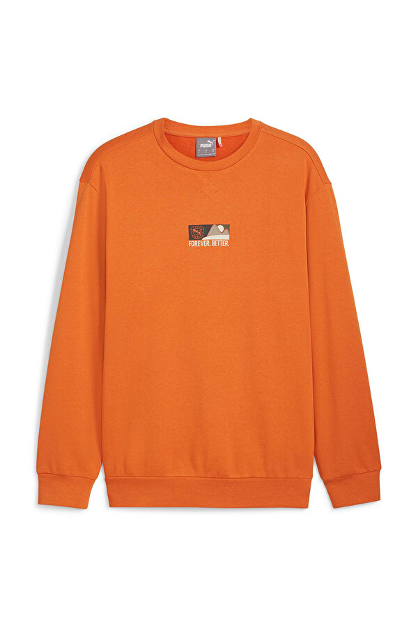 BETTER SPORTSWEAR Crew Turuncu Erkek Sweatshirt - 2. Ürüne %50 İndirim
