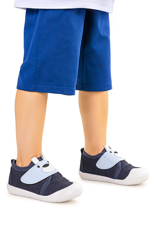 Winni Cırtlı Erkek Bebek İlk Adım Ortopedik Günlük Ayakkabı Lacivert