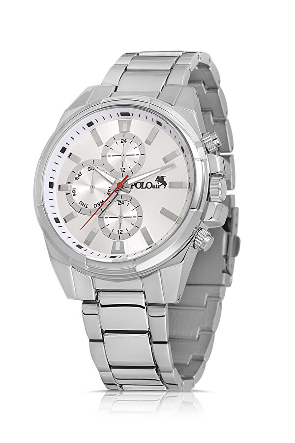 Cüzdan Kartlık Kemer Parfüm Saat Seti Gri Renk PL-0780E4