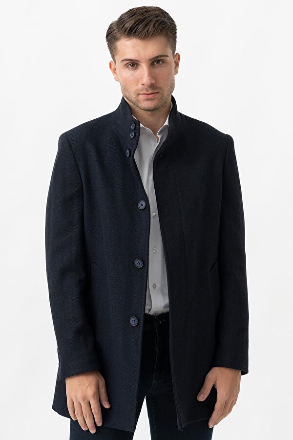 Treviso 4021 Slim Fit Pamuklu Hakim Yaka Palto Laci