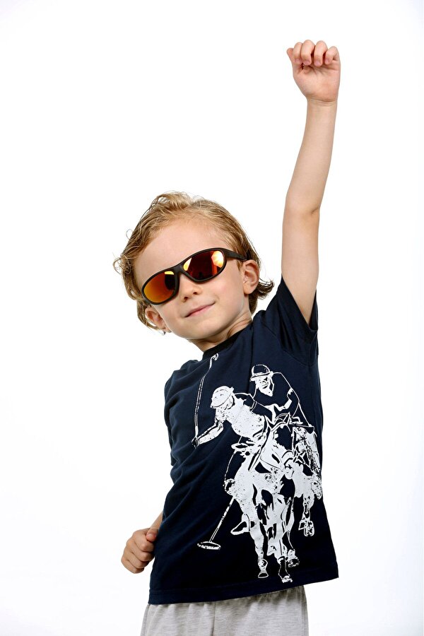 Black Oval Aynalı Çocuk Güneş Gözlüğü