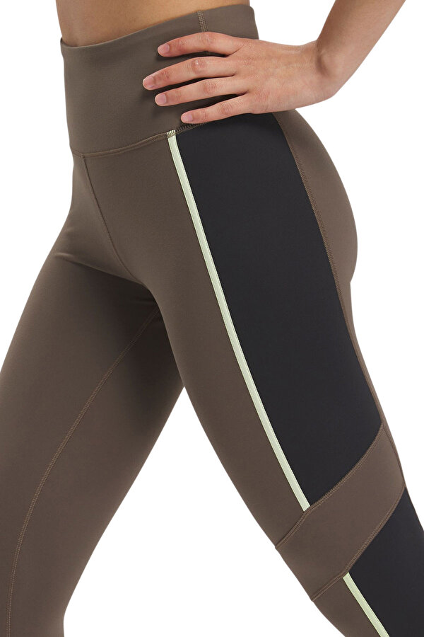 Reebok Lux High Waisted Colorblo Хаки 003 Женщина Леггинсы