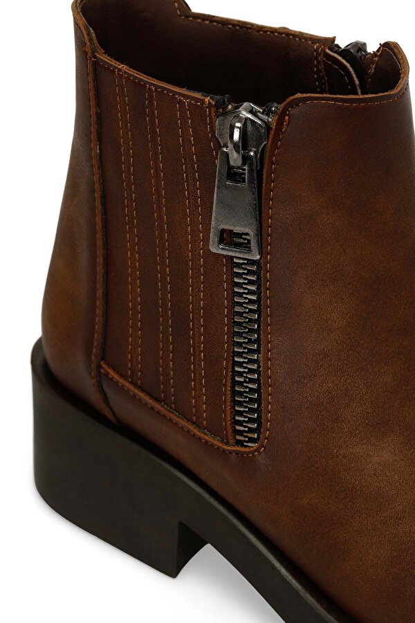 24K-855 4PR Taba Kadın Düz Bot