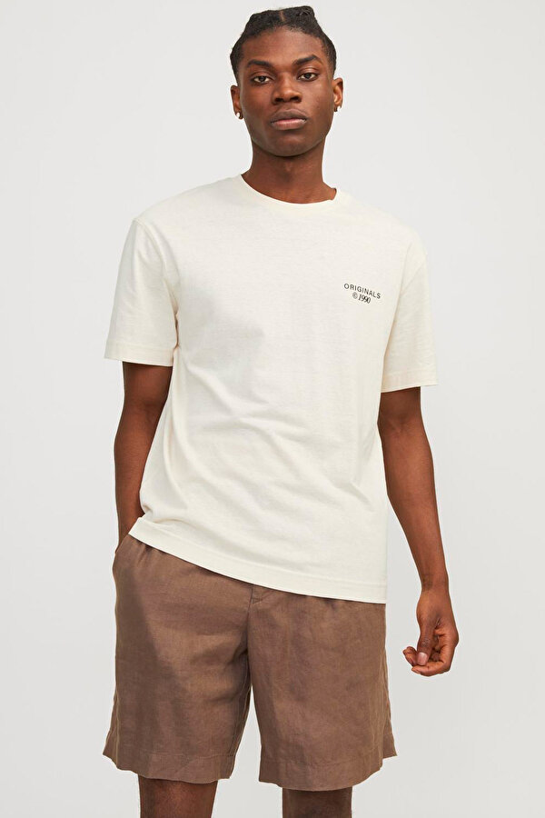 JORBILLY SPINNOVA TEE SS Krem Erkek Kısa Kol T-Shirt