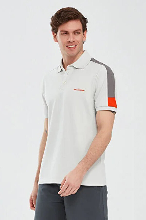 Polo Shirt M Short Sleeve Gri Erkek Kısa Kol T-Shirt