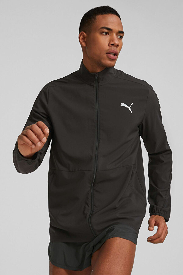 RUN FAVORITE WOVEN JACKET Siyah Erkek Ceket