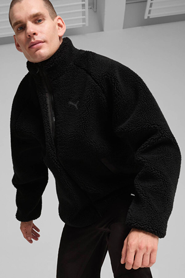Puma Reversible Sherpa Jacket Черный Мужчина Блейзер