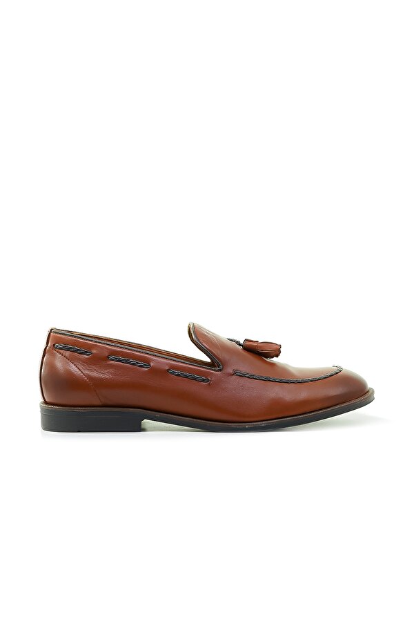YAŞAR KAŞLI ERKEK HAKİKİ DERİ LOAFER GÜNLÜK AYAKKABI (39-45)  21Y YKM-20753 M TABA MİLANO