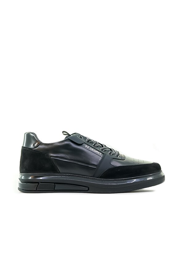 YAŞAR KAŞLI ERKEK HAKİKİ DERİ SNEAKER GÜNLÜK AYAKKABI (40-44)  24Y YKÖ-19451 M SİYAH