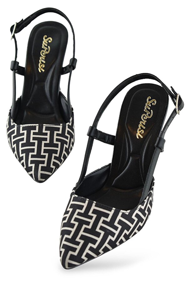 1085 Arkası Açık Kadın Topuklu Ayakkabı 9 cm Abiye Düğün Nişan Kına Gecesi