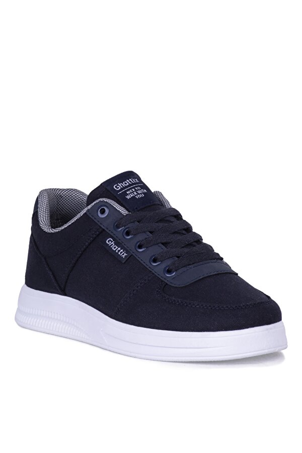 Yazlık Erkek Keten Ayakkabı Sneaker Lacivert