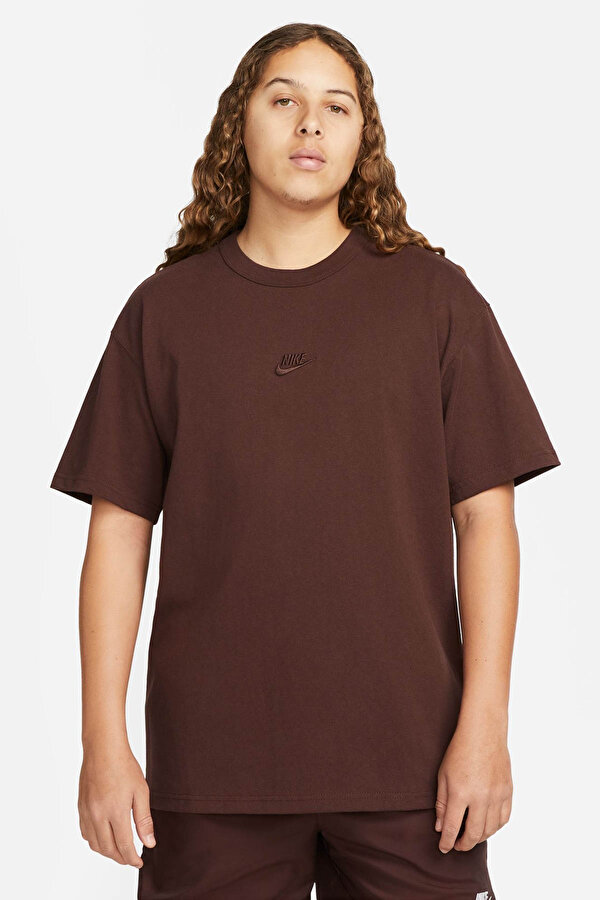 M NSW PREM ESSNTL SUST TE Kahverengi Erkek Kısa Kol T-Shirt