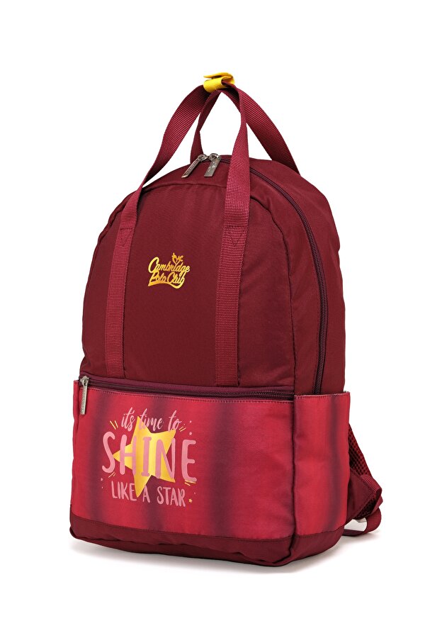 Like A Star Ön Bölmeli Kız Çocuk İlkokul Çantası BORDO