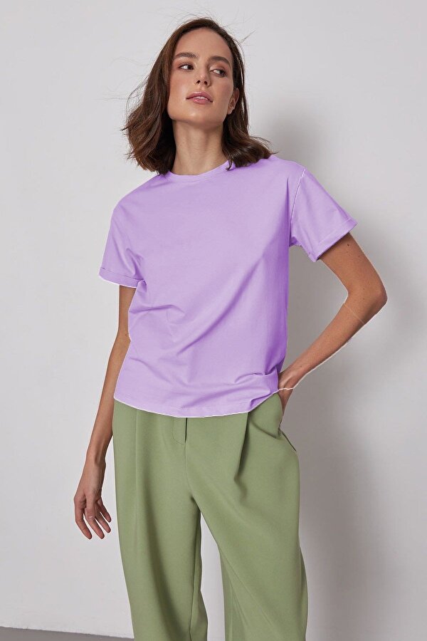 Mad Girls Lila Tişört MG1351