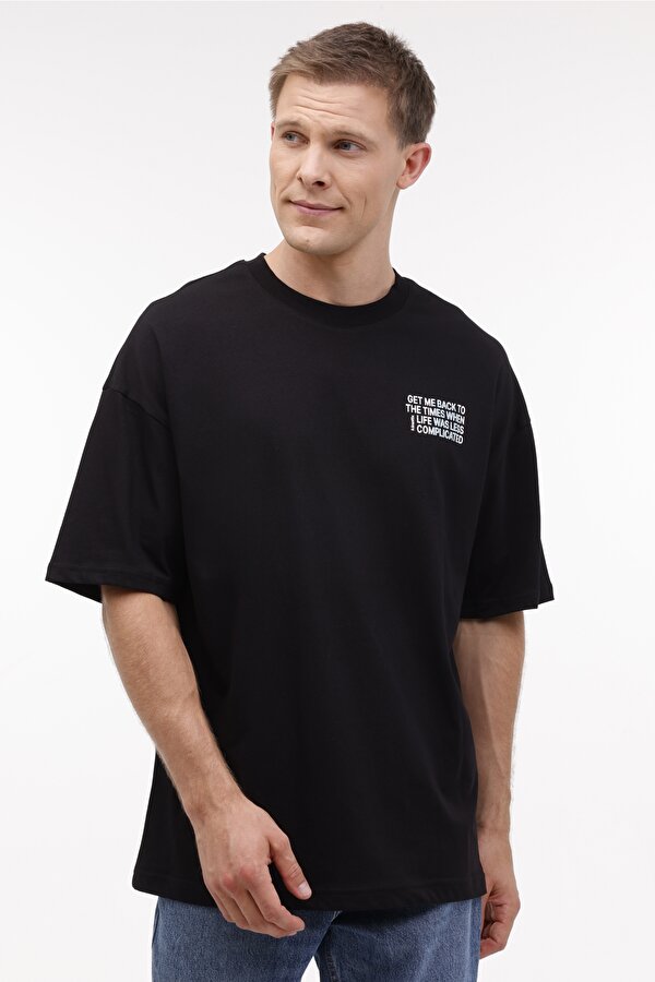 ML ALBIN 11ES305 4PR Siyah Erkek Kısa Kol T-Shirt