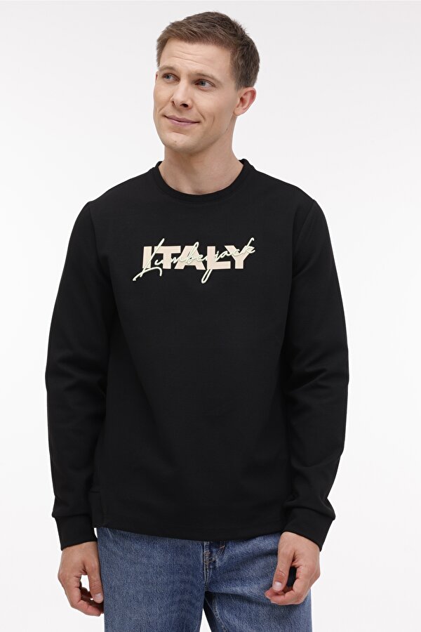 ML ZUHN 16ITL521 4PR Siyah Erkek Sweatshirt