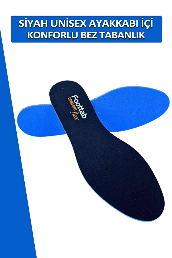 Foottab Yumuşak Bez Tabanlık Kadın Erkek Spor Ayakkabı Tabanlığı