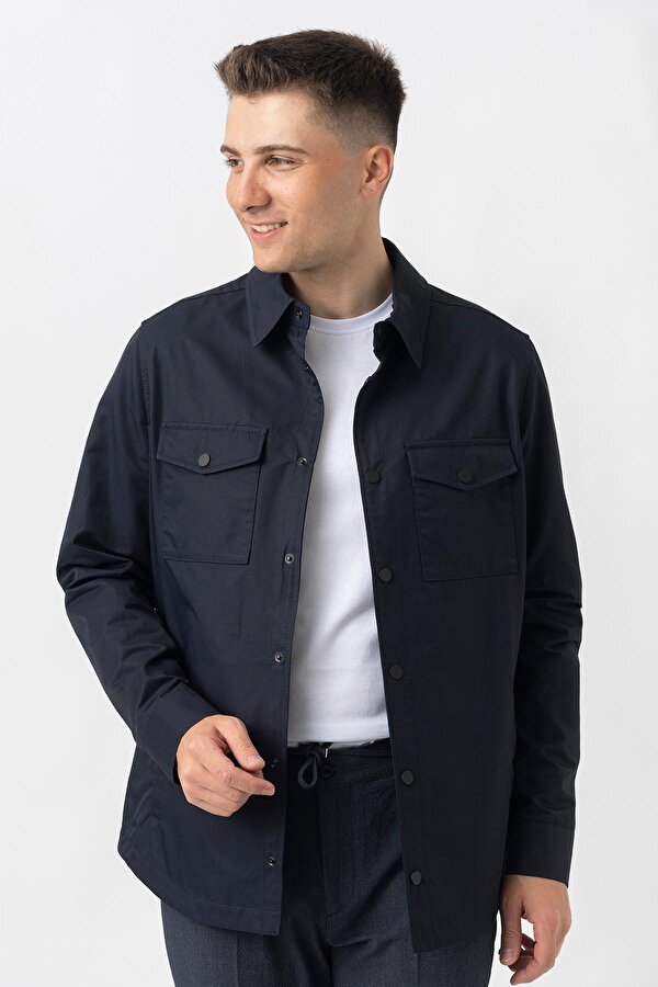 Aarberg 58144 Mevsimlik Slim Fit Pamuklu  Mont K.Lacivert