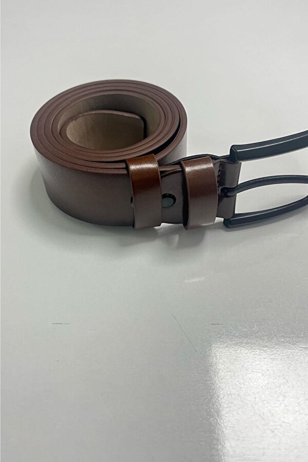 Erkek Suni Deri Düz Taba Kemer 6872