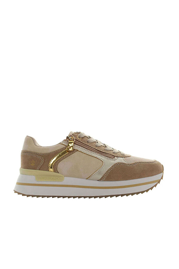 SNEAKER WITH ZIP BEIGE Woman Sneaker
