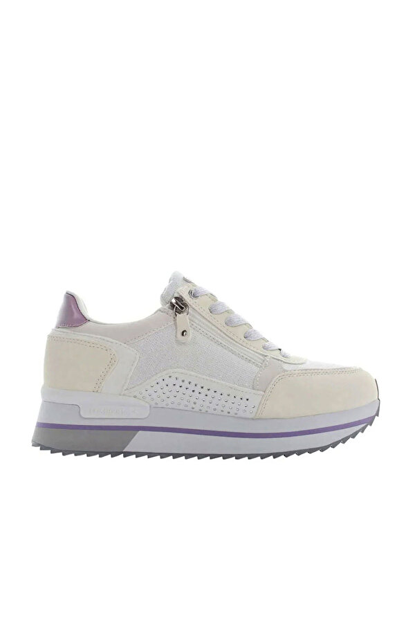 SNEAKER WITH ZIP WHITE Woman Sneaker