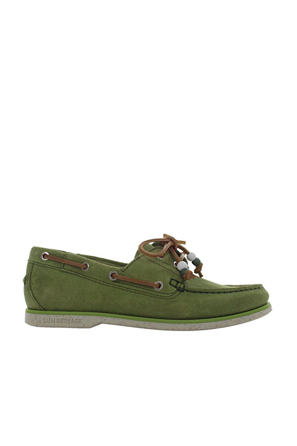 BOAT SHOES L GREEN Woman Comfort Shoes