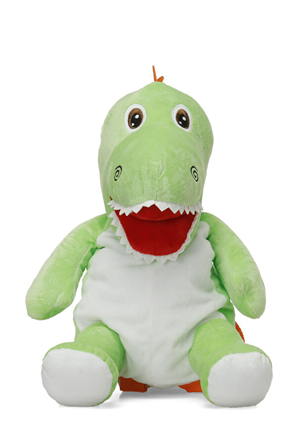 PELUS DINO 4PR Yeşil Erkek Çocuk Peluş Çanta
