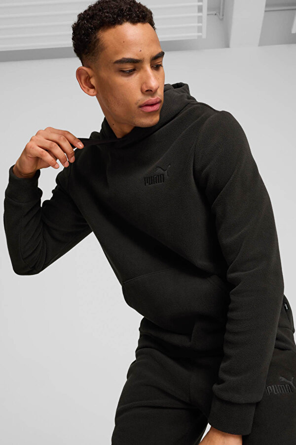 ESS ELEVATED Hoodie Siyah Erkek Sweatshirt - 2. Ürüne %50 İndirim