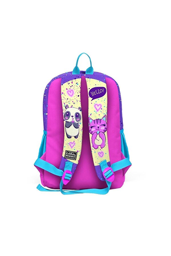 Kids Mor Pembe Anime Kız Desenli 3’lü Okul Çanta Seti SET0123735