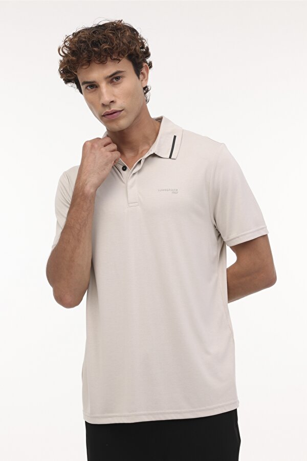 ML LUKE 12ITL1061 4FX Bej Erkek Kısa Kol T-Shirt