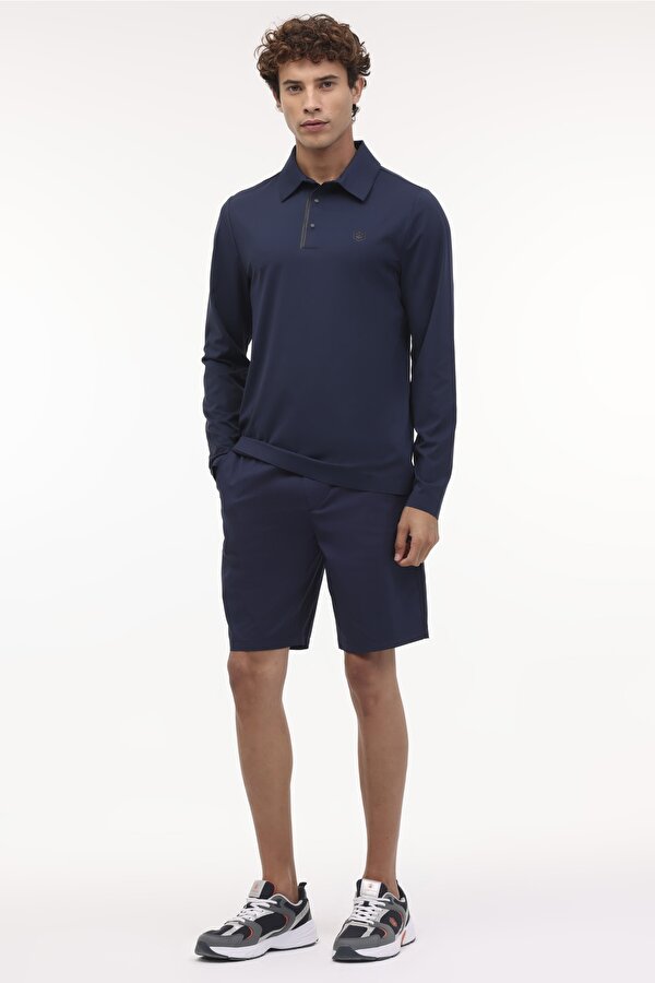 ML TIM 16ELG1004 4FX Lacivert Erkek Uzun Kol T-Shirt