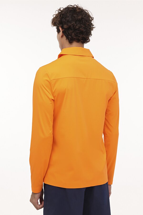 ML TIM 16ELG1004 4FX Turuncu Erkek Uzun Kol T-Shirt