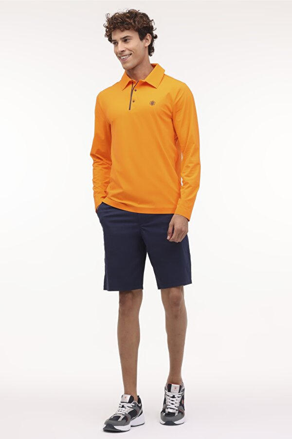 ML TIM 16ELG1004 4FX Turuncu Erkek Uzun Kol T-Shirt