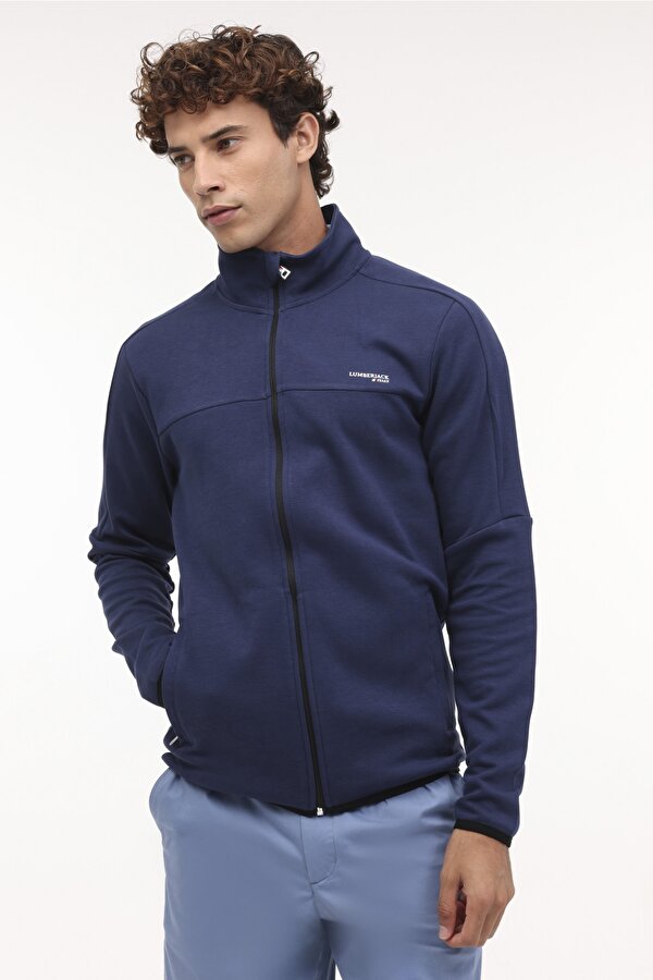 Lumberjack Ml Austin 18Itl1023 4Pr Синий Мужчина Толстовка На Молнии