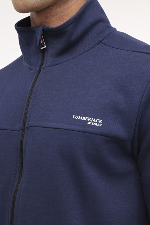 Lumberjack Ml Austin 18Itl1023 4Pr Синий Мужчина Толстовка На Молнии