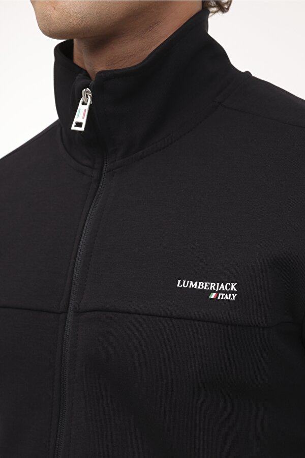 Lumberjack Ml Austin 18Itl1023 4Pr Черный Мужчина Толстовка На Молнии