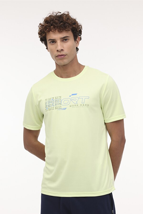 ML LIME 11PRF403 4PR Sarı Erkek Kısa Kol T-Shirt