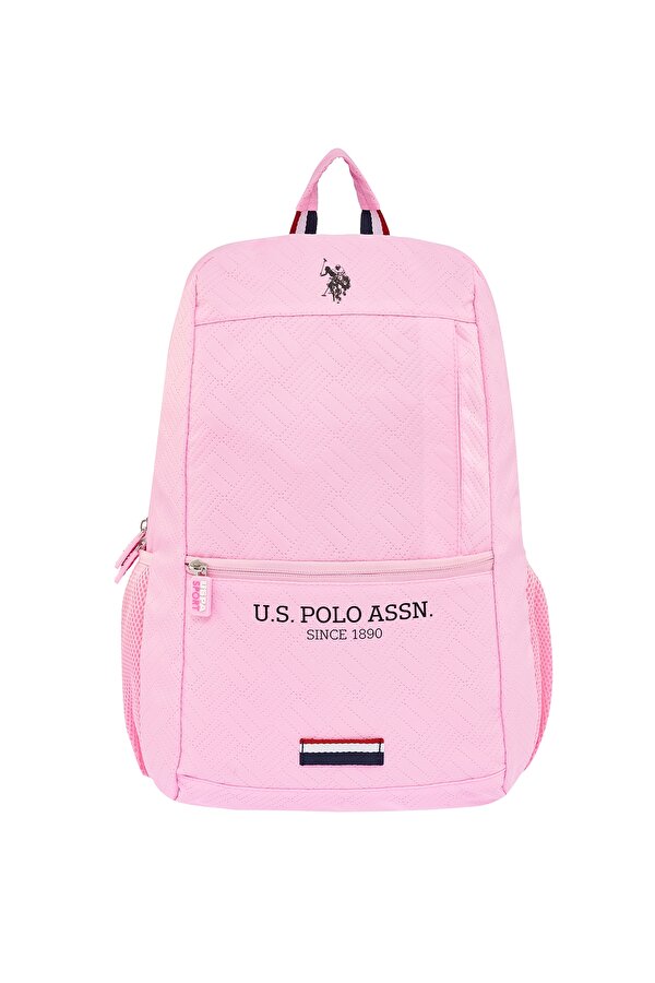 US Polo Assn 24328-24327-24326-24329 UNİSEX OKUL SIRT ÇANTASI ÖĞRENCİ GÜNLÜK SEYAHAT TATİL SPOR YÜRÜYÜŞ SEYAHAT GEZİ KAMP GÜNLÜK PEMBE