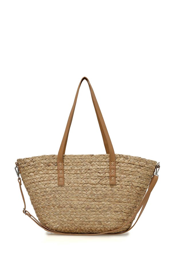 HASIR KOVA OMZ 4FX Kum Kadın Omuz Çantası