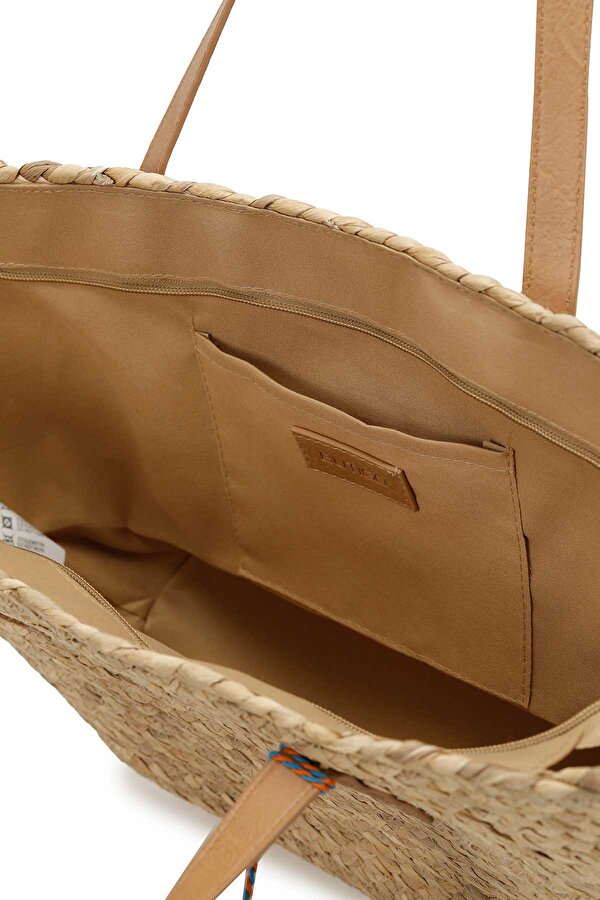 HASIR KOVA OMZ 4FX Kum Kadın Omuz Çantası