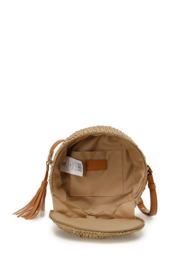 HASIR PUSKULLU CAPRAZ Kum Kadın Çapraz Çanta