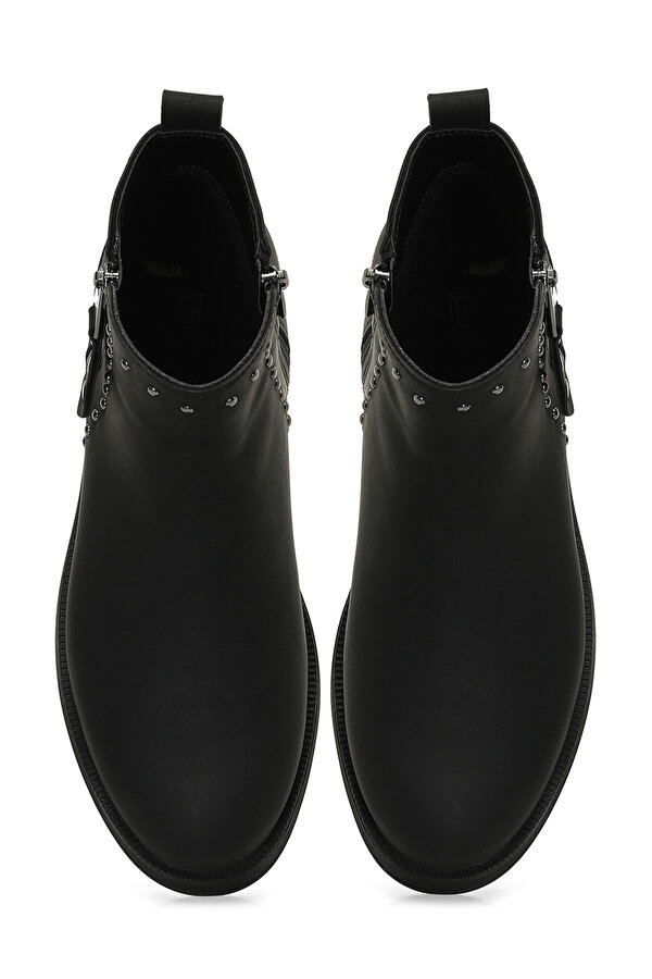 24K-585 4PR Siyah Kadın Düz Bot