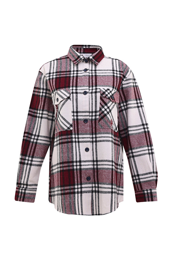 TARTAN FLANEL SHIRT Kırmızı Kadın Gömlek