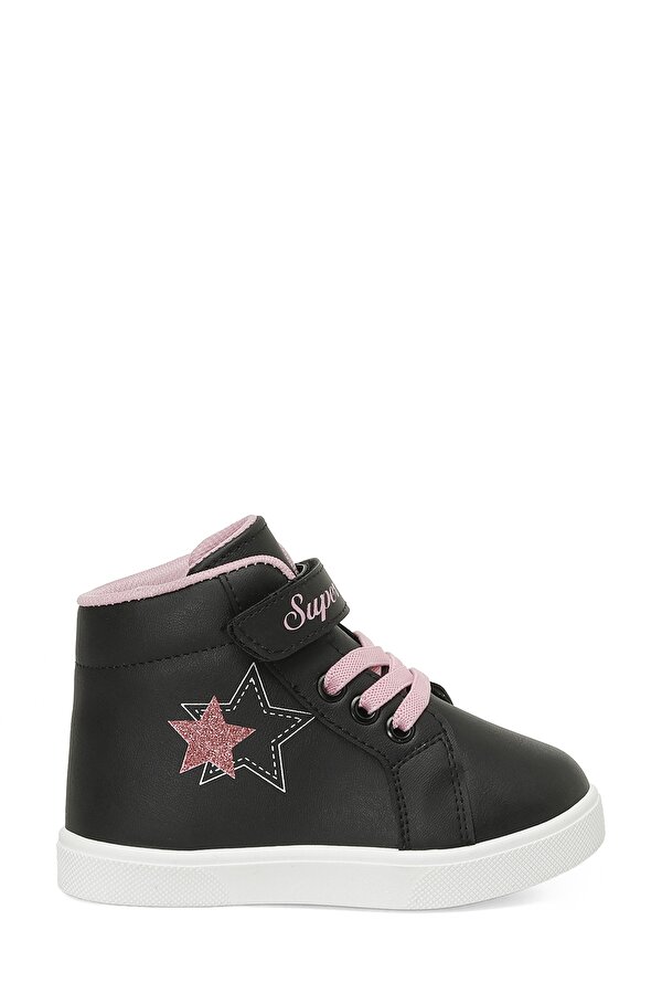 GUMYE.B4PR Siyah Kız Çocuk High Sneaker